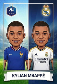 Figurinha Kylian Mbappé