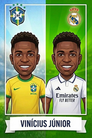 Figurinha Vinícius Júnior